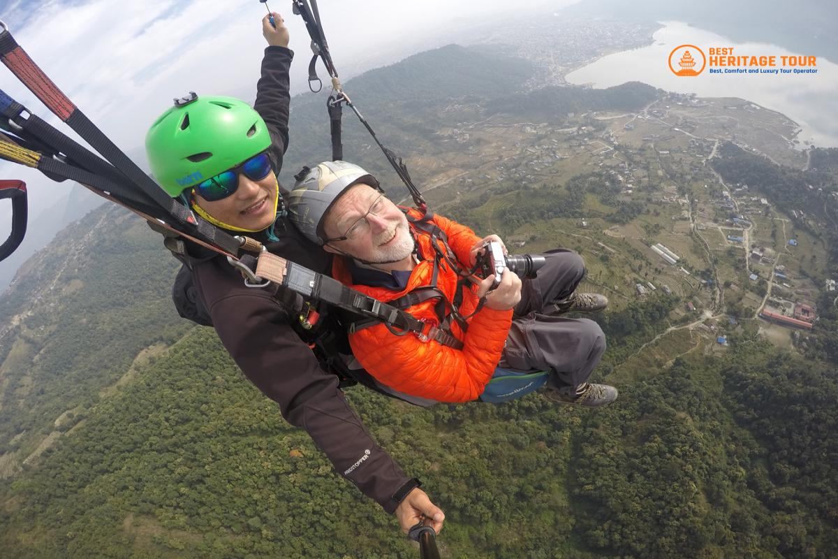 Paragliding Pokhara Photo by Best Heritage Tour