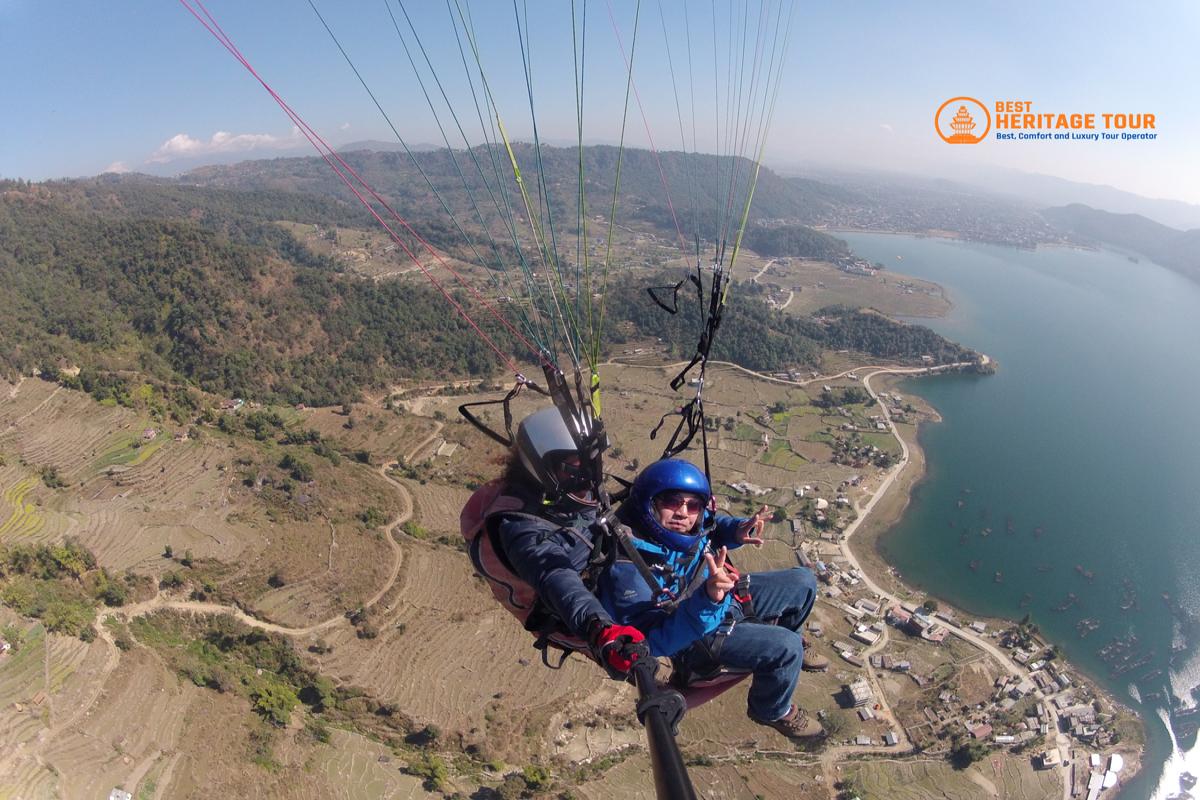 Fewa Lake View From Pokhara Paragliding