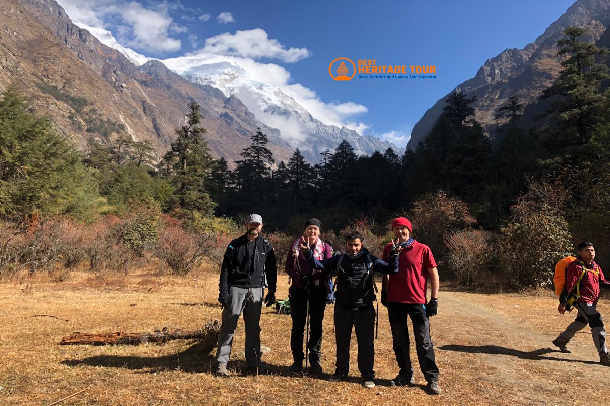 On The Way to Langtang Trek